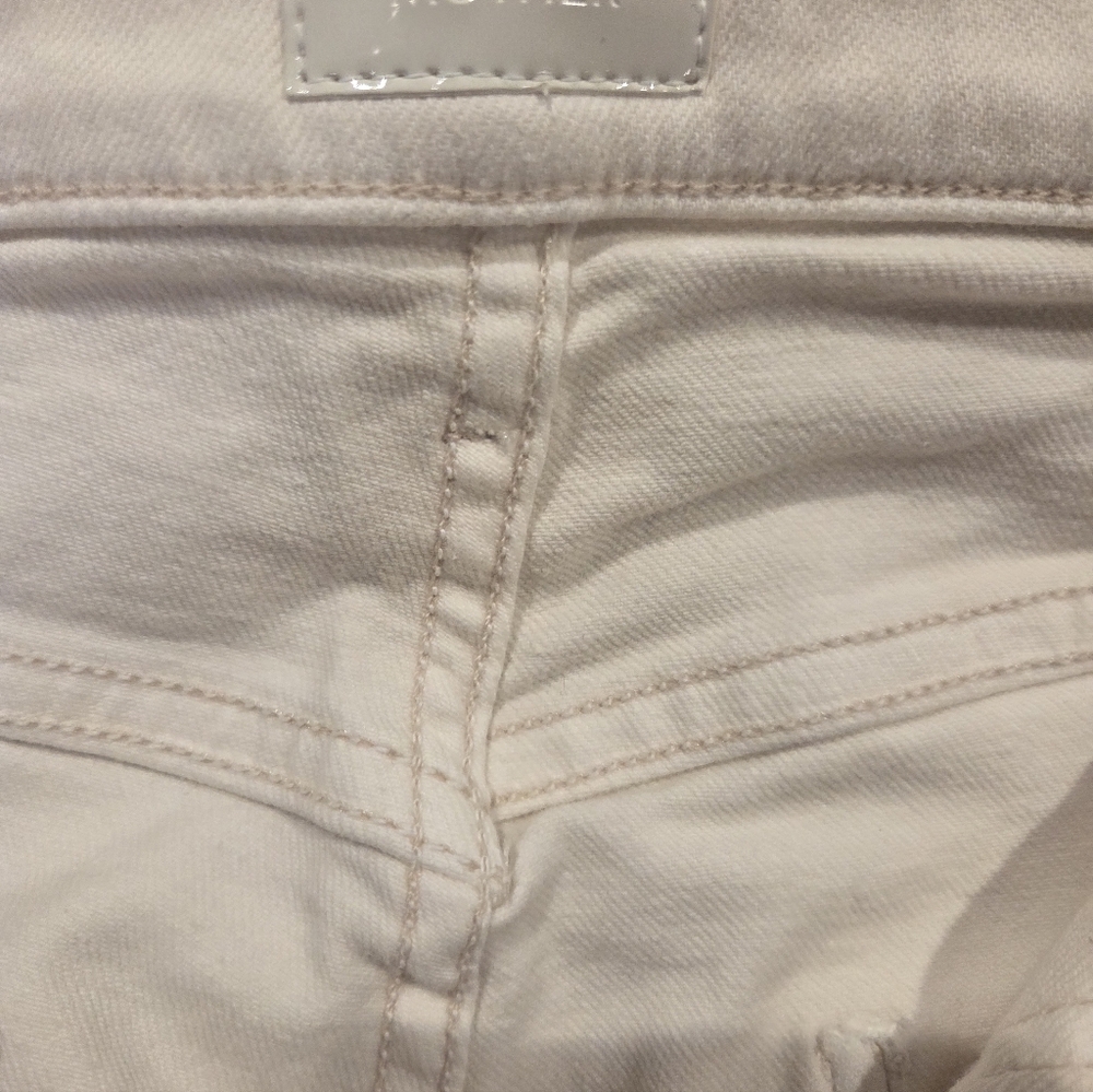 MOTHER Beige Cropped High-Waist Ankle Pants - Picture 9 of 11